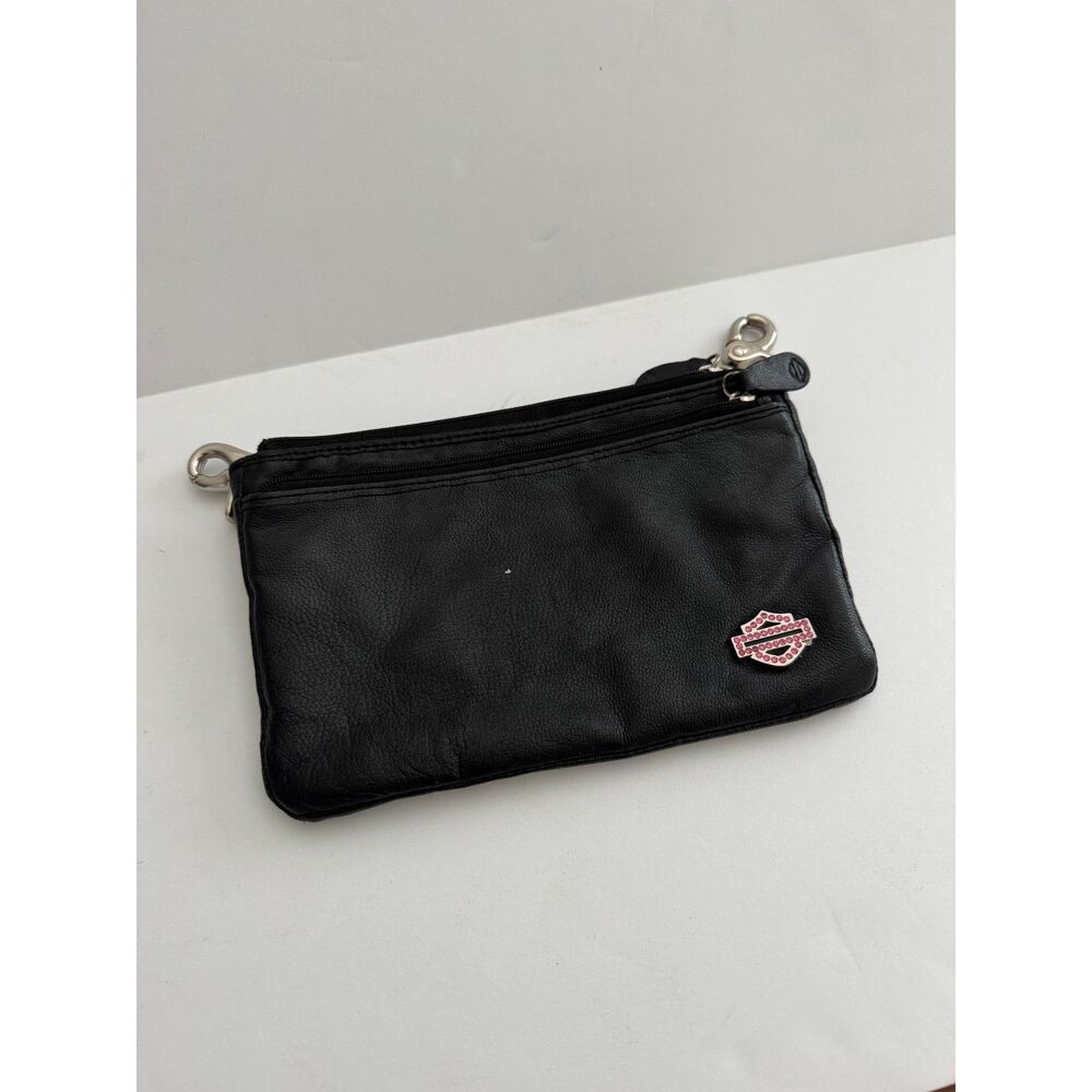 Genuine Harley-Davidson Women's Cross Body Bag Purse Pink Logo 8"